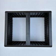 OpenStock 30 CD Storage Jewel Case Holder Rack Black Desktop Vintage 1989
