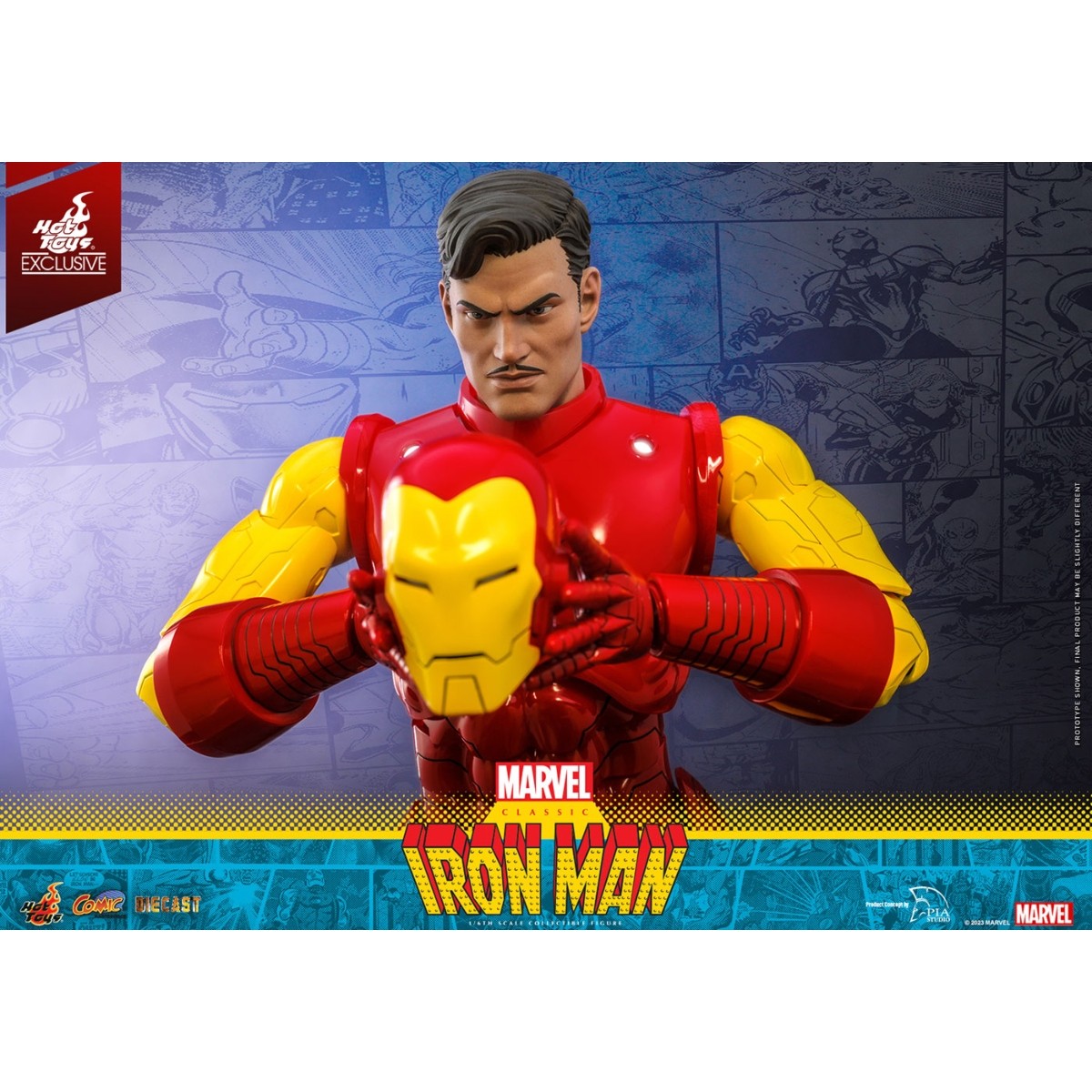 Iron Man Classic Comic MP Diecast Fully Poseable Exclusive Hot