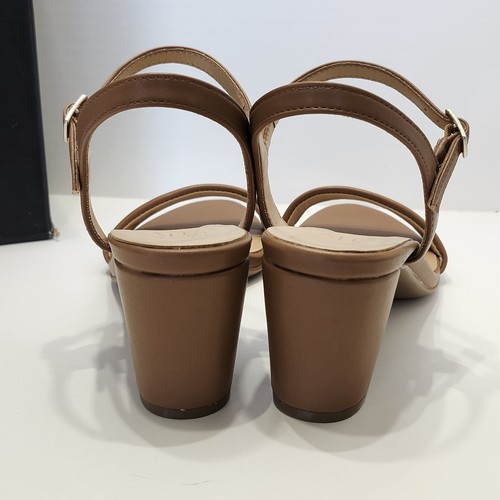 Naturalizer Women's Size 9 1/2 M Bristol English Tea Block Heel Sandals Neutral - Picture 4 of 9