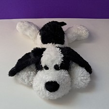 Aurora Flopsie Black And White Dog12" Plush Beanie