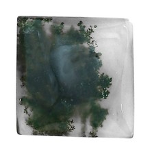 Natural Green Moss Agate 18.5x18.2x5 mm Baguette Polished Gemstone LS02059-31