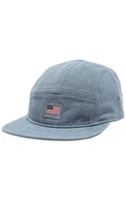 Nike Team USA Fly Dri Fit 5 Panel Blue Denim Hat FZ6304 493 Size M/L