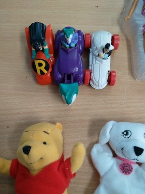 Seltene 90er McDonalds Sammlerstücke Batman Figuren, Plüschtiere und andere Restposten.