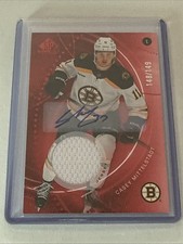 CASEY MITTELSTADT 2025-26 Upper Deck SP Game Used Red AUTOGRAPH JERSEY  /149