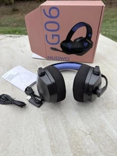 NUBWO G06 Dual Wireless Gaming Headset with Microphone 2.4Ghz , Purple