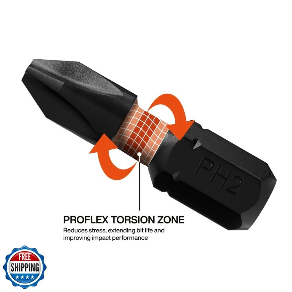 Klein Tools 32787S Slim Micro-Ratchet ProFlex Juego de Brocas de Destornillador de Impacto, 20 Piezas Foto 4 de 4