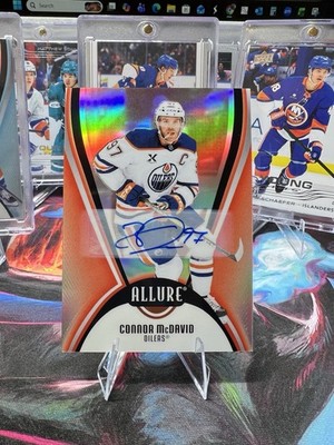 2025-26 Upper Deck Allure Hockey Connor McDavid Oilers Red Rainbow Auto #97
