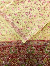 100 Pure Silk Sari Vintage Recycled Saree Silk Printed Fabric Material PSS17679