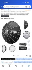 Godox S85T 33.5in Octagon Softbox Quick Release Bowens Mount Diffusers