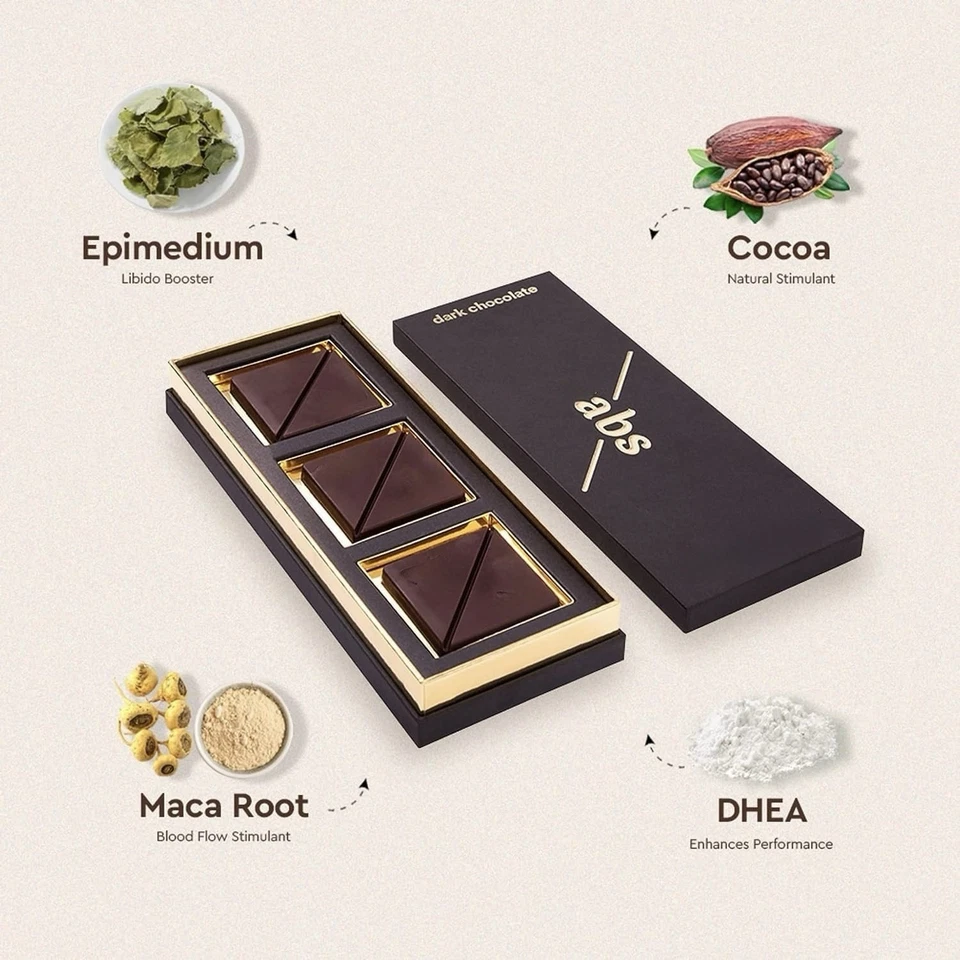 Dark Chocolate for Sex & Energy – Works in 30 Min – Romantic Gift – Made in USA - Image 4 of 4