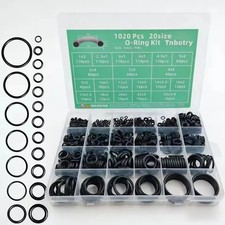 1050pcs O-Ring Kit, 21 Sizes O-Ring Assortment Kit Metric Nitrile Rubber O Rings