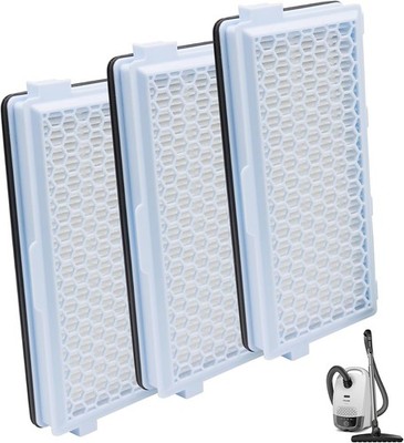 SF HA 50 AirClean Filter Replacement for Miele Vacuum 3 pack Fits Compact C1 C2