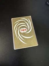 Vintage TWA Nu-Vue Redi-Slip Deck of Playing Cards