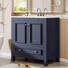 30"Bathroom Vanity Freestanding with Ceramic Sink, Storage Cabinet, Pop Up Drain