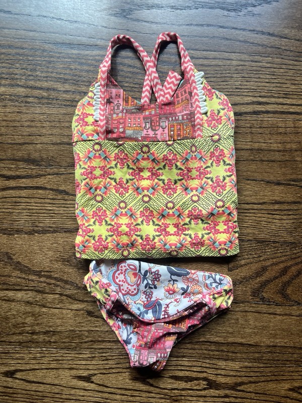 Maaji Tankini Size 10 Girls Reversible 