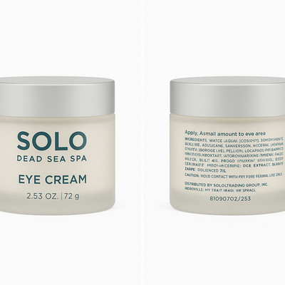 Solo Dead Sea Spa Eye Cream   AntiAging Hydration Reduce Puffiness & Dark Circle