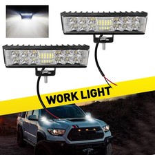 12V Car LED Work Light Bar Flood Spot Light Driving Offroad Truck SUV ATV 6500K