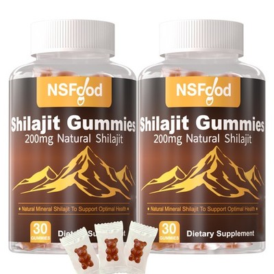 Shilajit Gummies Max Strength | Pure 100% Authentic Himalayan Origin 2 Bottles