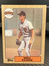 1987 Topps Will Clark Rookie Card #420 RC. rookie card picture