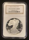 2006 W American Silver Eagle Proof NGC PF69 UCAM Ultra Cameo Brown Label