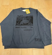UNIQLO Pokemon Sweat shirt Snorelax Blue Japan L Gift Sweater US Size M Medium