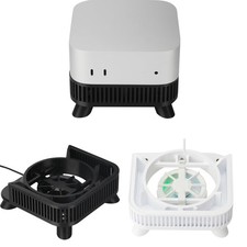 3D Printed Dustproof Cooling Fan Stand Base for Mac Mini M4/M4 Pro 2024 Bracket