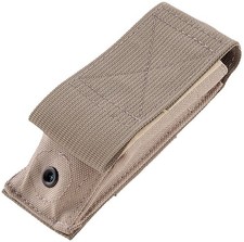Hogue Modular MOLLE Pouch Tan Ballistic Nylon Hook and Loop Bar Tack Stitching