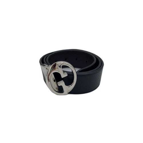 Used GUCCI◆Belt/Leather/BLK/Men's/449715