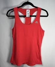 Adidas Women  s Climalite Cross Racerback Training Tank Active Top Shock Red M