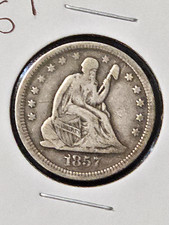 1857 SEATED LIBERTY QUARTER