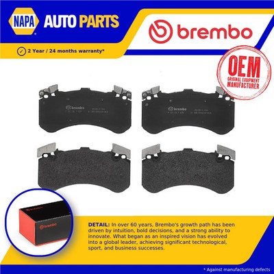 Brake Pads Set fits AUDI A8 D4 6.3 Front 11 to 18 Brembo 4G0698151AB 4G0698151AF
