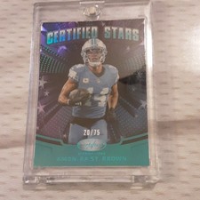 2025 Panini Certified Stars Mirror Teal Amon-Ra St. Brown #CST-ASB /75 Lions NFL