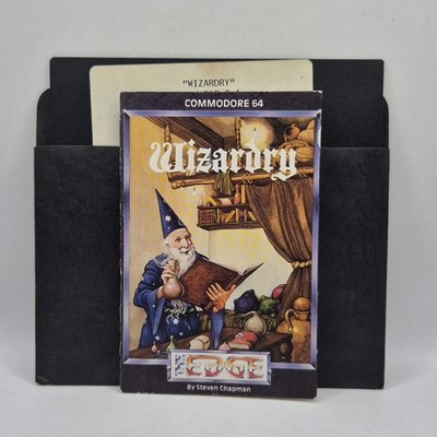 Wizardry - Commodore 64/C64 5.25'' Game Disk With Manual 1985 Softek/The Edge