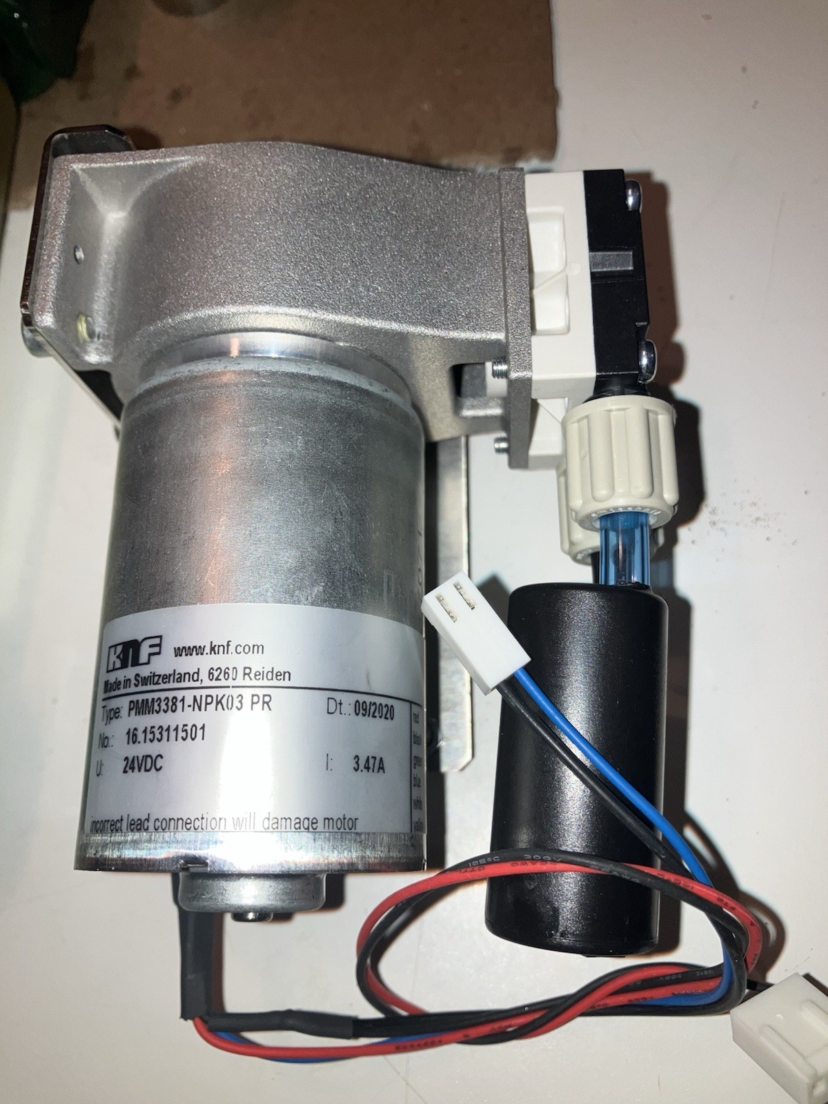 2x KNF PMM3381-NPK03 PR Swing Piston Gas Pump  24VDC Motor 3.47 NEW