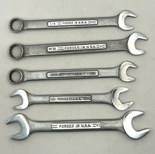 Vintage Craftsman Usa Sae Combination Open End Wrench Lot 5 Pc Mixed Sizes Vintage Craftsman Usa Sae Combination Open End Wrench Lot 5 Pc Mixed Sizes