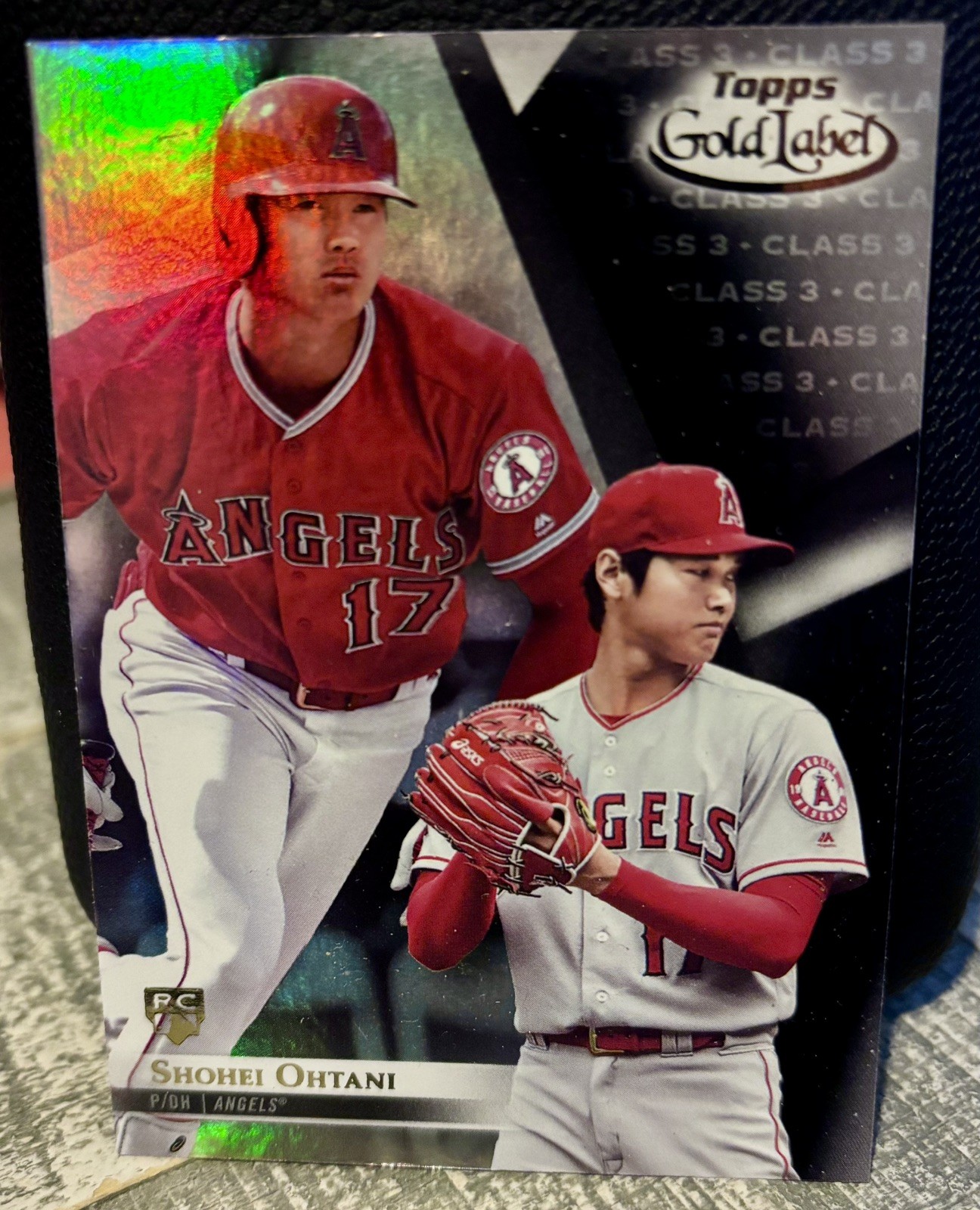 2018 Topps Gold Label Class 3 Black #17 Shohei Ohtani Angels RC Rookie