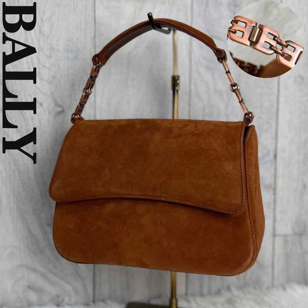 Bally Women's Suede Exterior Brown Bags & Handbags for Women for