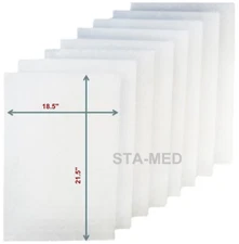 PowerSept Replacement Filter Pads by Sta-Med - 4 Changes (Pack of 3) - 20x24