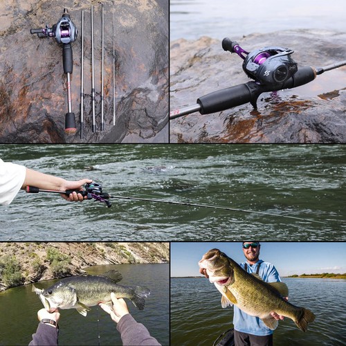 Sougayilang Fishing Rod Combo 1.7m Carbon Fiber Casting Rod and Baitcasting Reel - Picture 9 of 24