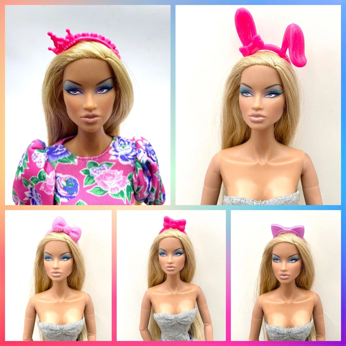 Headband Barbie Of Plastic Several Colours And Models New Accessories Gift Funky