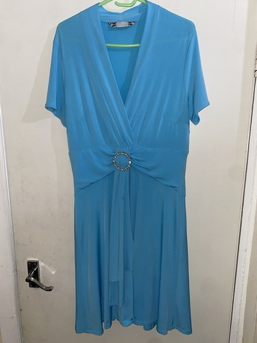 JOANNA HOPE MAXIKLEID GRÖSSE 12 JERSEY PARTY TÜRKIS BLAU FORMELLES KLEID TRÄGERLOS - Bild 7 von 21
