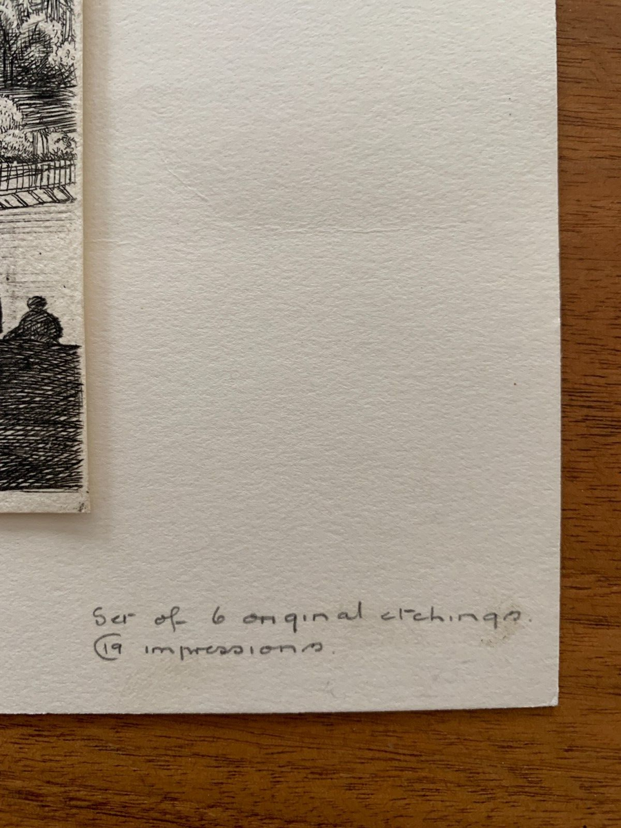 Anthonie Waterloo (17c Dutch) SIX Landscape Etchings (19th century