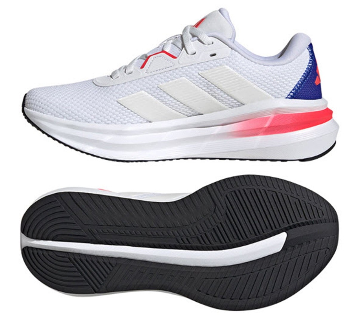 Adidas Women GALAXY 7 Training Shoes White Orange Run Sneakers