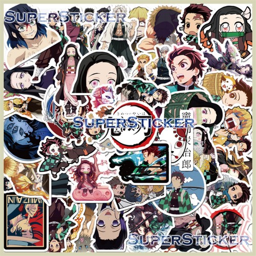 50pcs Demon Slayer 1 Japan Anime Vinyl Decal Stickers Bomb Skateboard Waterproof - Picture 2 of 4