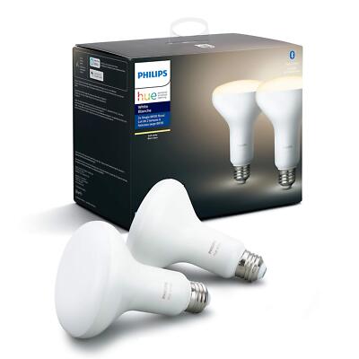 Philips Hue White BR30 LED Smart Bulb, Bluetooth & Zigbee, (Hue Hub Optional),
