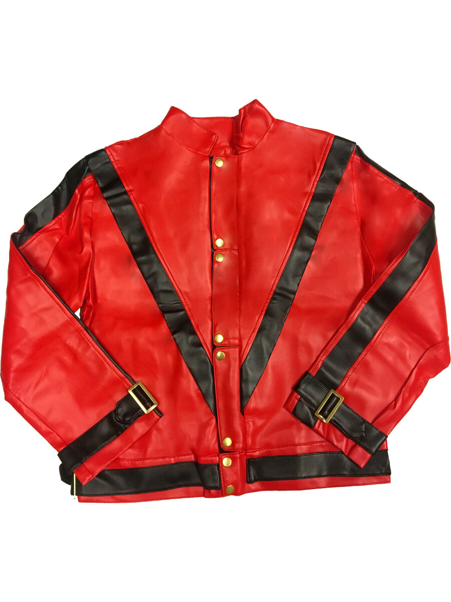Adult Large Red Pleather Michael Jackson Costume Jacket | eBay