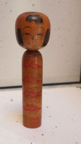 Poupée Japonaise Kokeshi Bois – Artisanale Ancienne Signée – Yamagata Vintage 1960