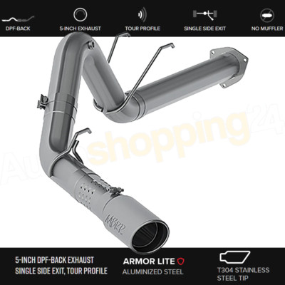 MBRP S62930AL 5'' DPF-Back Exhaust for 17-23 Ford F250/F350 6.7L Power Stroke V8