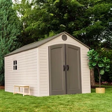 Lifetime 8x12.5 Plastic Storage Shed 6402 Outdoor Garden Building Tool Shed Kit