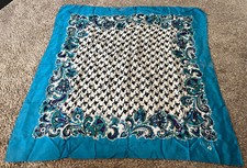 Vintage Georgiou Floral Geometric Scarf